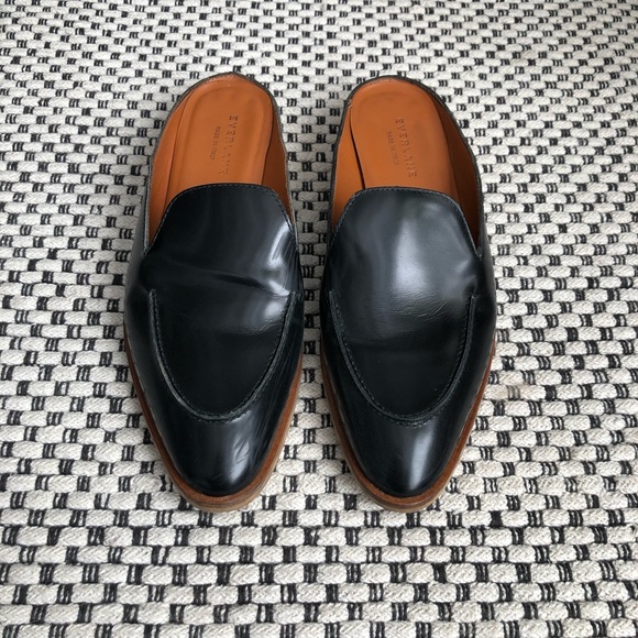 Everlane Modern Loafer Mule Buffed Black 8 - Picture 2 of 13